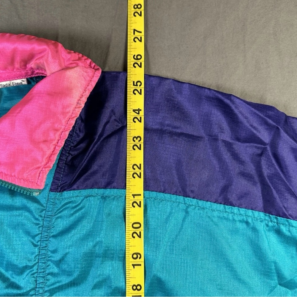 Vintage Women’s Columbia Teal and Pink Windbreaker - Picture 6 of 10
